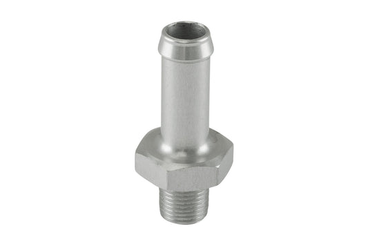 Fitting 10mm / 3/8" Hose End to -1/8 NPT Male Straight - Silver