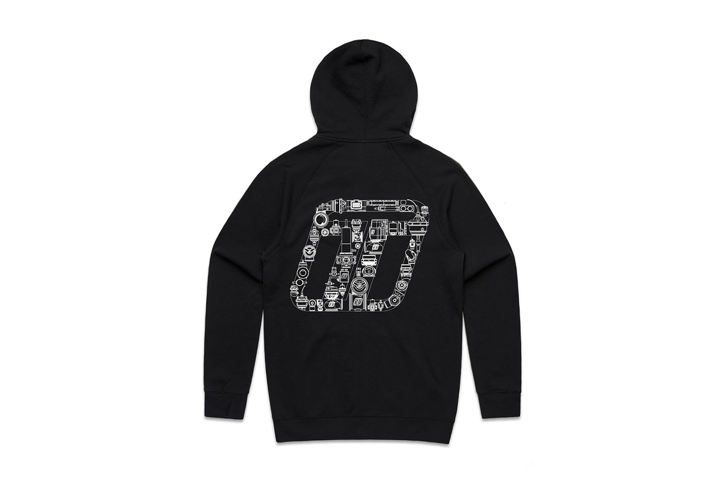 Turbosmart Zip Up Hoodie T Logo (Black) XL