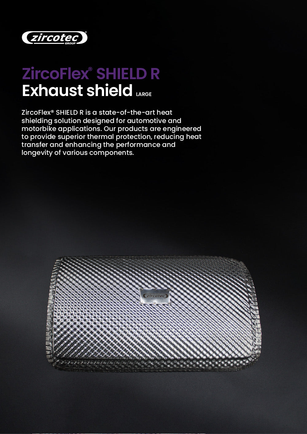 ZircoFlex® SHIELD R - Exhaust shield (LARGE)