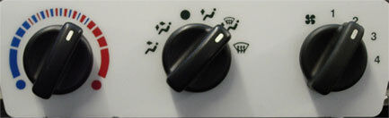 Lockwood Ford Mondeo Mk1/2 1993-2000 Heater Display Facia RED (W) Dial Kit