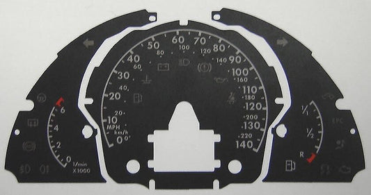 Lockwood VW Fox BLACK Dial Conversion Kit C129