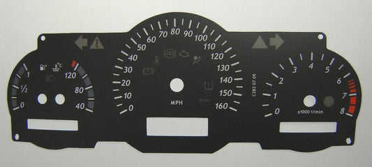 Lockwood Mercedes C-Class W204 Classic BLACK Dial Conversion Kit C282