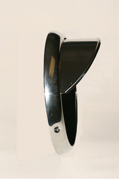 Pair Stainless Steel Headlight Peaks