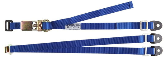 TRS Spare Wheel Strap BLUE - 3-Point Fixed Adjustable Ratchet Tie-Down 25mm/1"