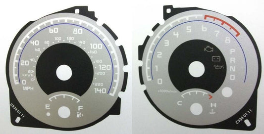 Lockwood Mitsubishi Pajero Mk4 SILVER Dial Conversion Kit C534
