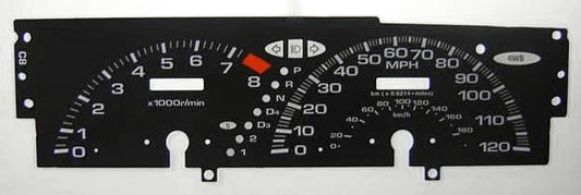 Lockwood Honda Prelude 1991-1996 Automatic BLACK Dial Conversion Kit C008