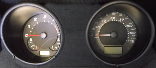 Lockwood VW Polo Mk3 (6N2) 00-02 Petrol & Diesel BLACK Dial Conversion Kit C979