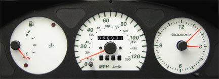 Lockwood Fiat Punto Mk1 w/Clock - no Rev - 2 Windows BLUE (G) Dial Kit 44GG1