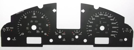 Lockwood Porsche Cayenne Mk1 2002-2010 KMH BLACK Dial Conversion Kit C820