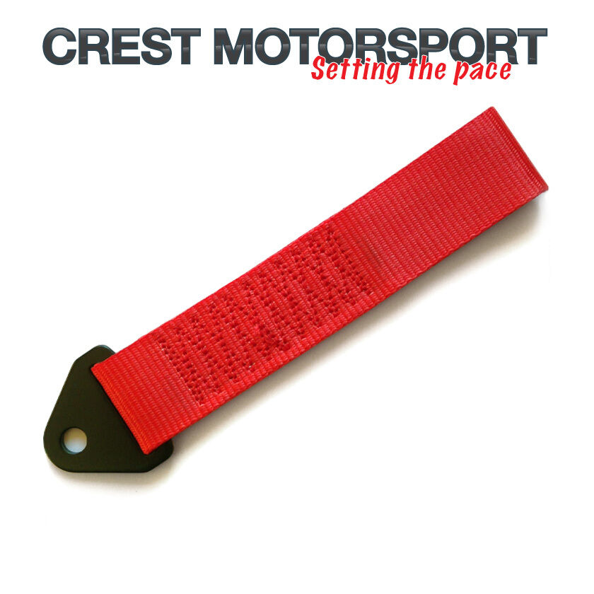 Competition RED Tow Eye Strap Loop 270mm x 50mm Off-Road/Race/Rally/Track Car