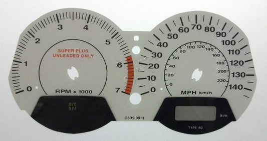 Lockwood Jeep Grand Cherokee GREY Dial Conversion Kit C639