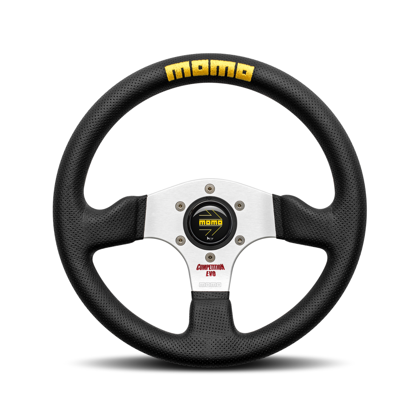 Momo Steering wheel (street) - COMPETITION EVO - BLACK LEATHER Ø320mm