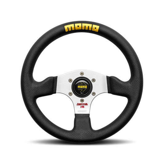 Momo Steering wheel (street) - COMPETITION EVO - BLACK LEATHER Ø320mm
