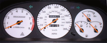 Lockwood Toyota Celica ST182 1990-1994 Import 180MPH SILVER (ST) Dial Kit 44UUU2