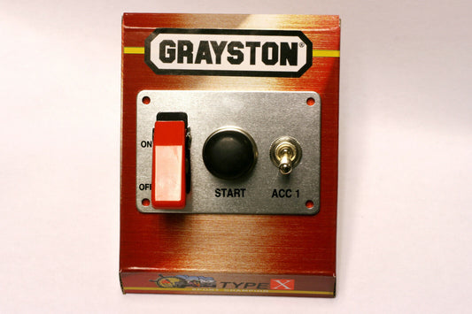 Starter Panel- Push Button and 1 Accessory Switch-30 amp