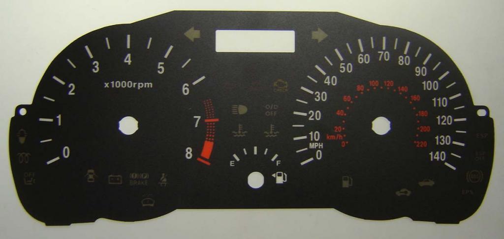 Lockwood Hyundai Accent Mk3 BLACK Dial Conversion Kit C208