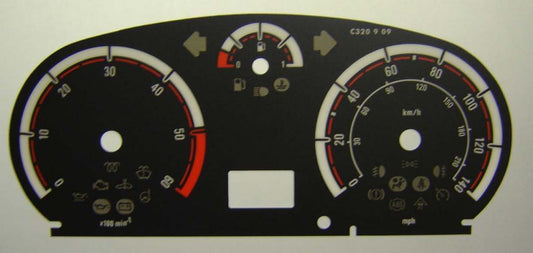 Lockwood Vauxhall Corsa D Diesel BLACK Dial Conversion Kit C320