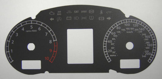 Lockwood Lamborghini Gallardo BLACK Dial Conversion Kit C133