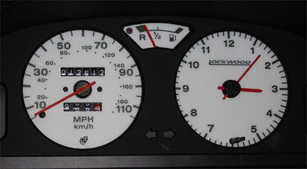 Lockwood Peugeot 106 115MPH Jaeger no Rev - with Rest Pegs WHITE (G) Dial Kit