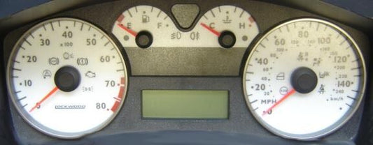 Lockwood Fiat Stilo 2002- Petrol SILVER (ST) Dial Kit 45Jp