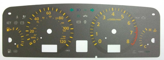 Lockwood SILVER Dial Conversion Kit for Nissan Elgrand E51 with 4WD Icon C539