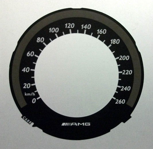 Lockwood Mercedes C-Class CLS AMG KMH BLACK Dial Conversion Kit C688