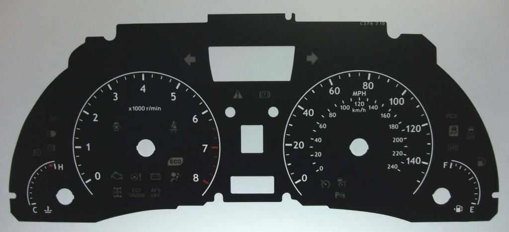 Lockwood Lexus RX350 BLACK Dial Conversion Kit C376