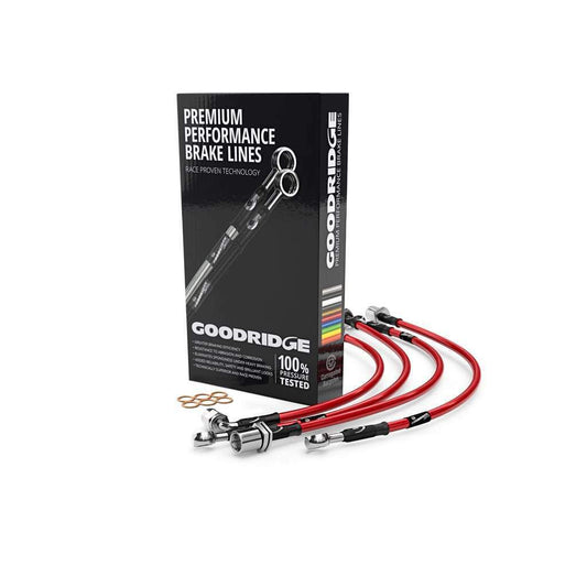 Audi RS3 Goodridge Red Brake line kit (Stainless Steel Fittings) SAU0631-4C-RD