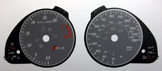 Lockwood Audi S4 GREY Dial Conversion Kit C437