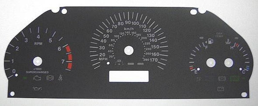 Lockwood Jaguar Supercharged BLACK Dial Conversion Kit C079