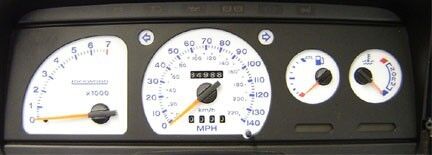 Lockwood Ford Escort Mk4 inc. XR3i & RS Turbo (Fuel on Left) WHITE (B) Dial Kit