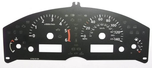 Lockwood BLACK Dial Conversion Kit for Nissan Navara 140MPH/220KMH C762