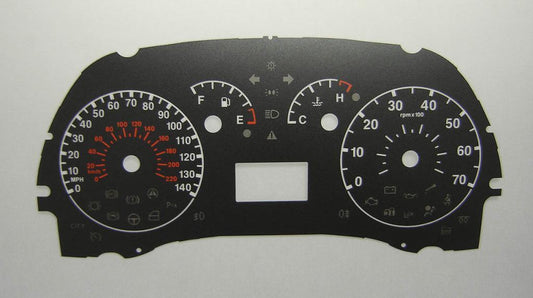 Lockwood Fiat Punto Mk2 1999- BLACK Dial Conversion Kit C236