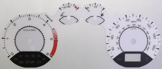 Lockwood Peugeot 308 WHITE Dial Conversion Kit C760