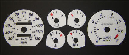 Lockwood Vauxhall Nova with LED on Fuel Gauge SILVER (ST) Dial Kit 400JJ/R2
