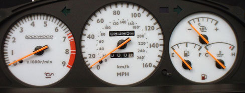 Lockwood Toyota Celica ST185 1990-1994 GT4 160MPH SILVER (ST) Dial Kit 44TTT1
