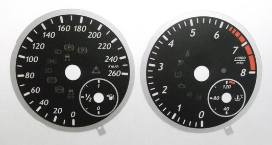 Lockwood Mercedes SLK-Class KMH BLACK Dial Conversion Kit C795