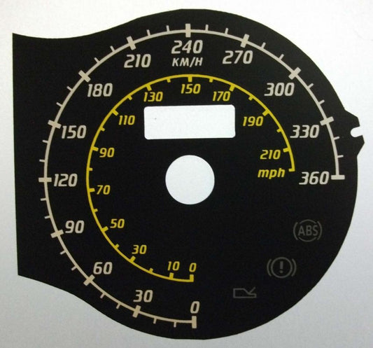 Lockwood Ferrari F430 KMH BLACK Dial Conversion Kit C448