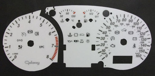 Lockwood Ford Galaxy Mk2 Petrol without Center Display WHITE (ST) Dial Kit 45Y