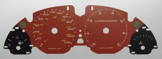 Lockwood Range Rover Vogue Supercharged Mk3 KMH RED & BLACK Dial Conversion Kit