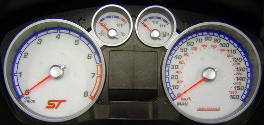 Lockwood Ford Focus Mk2 ST 2005-2008 WHITE (B) Dial Kit 45AA