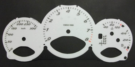 Lockwood Porsche Boxster KMH WHITE Dial Conversion Kit C421A