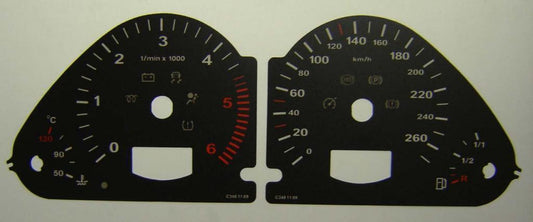 Lockwood Audi Q7 KMH BLACK Dial Conversion Kit C348