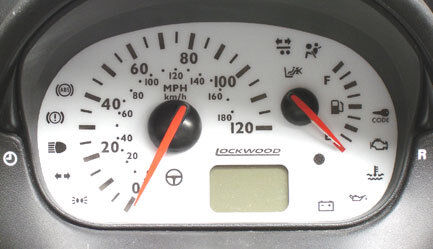 Lockwood Fiat Seicento 1998- WHITE (ST) Dial Kit 44YYY