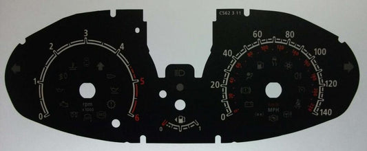 Lockwood Ford Fiesta Mk7 2008- BLACK Dial Conversion Kit C562
