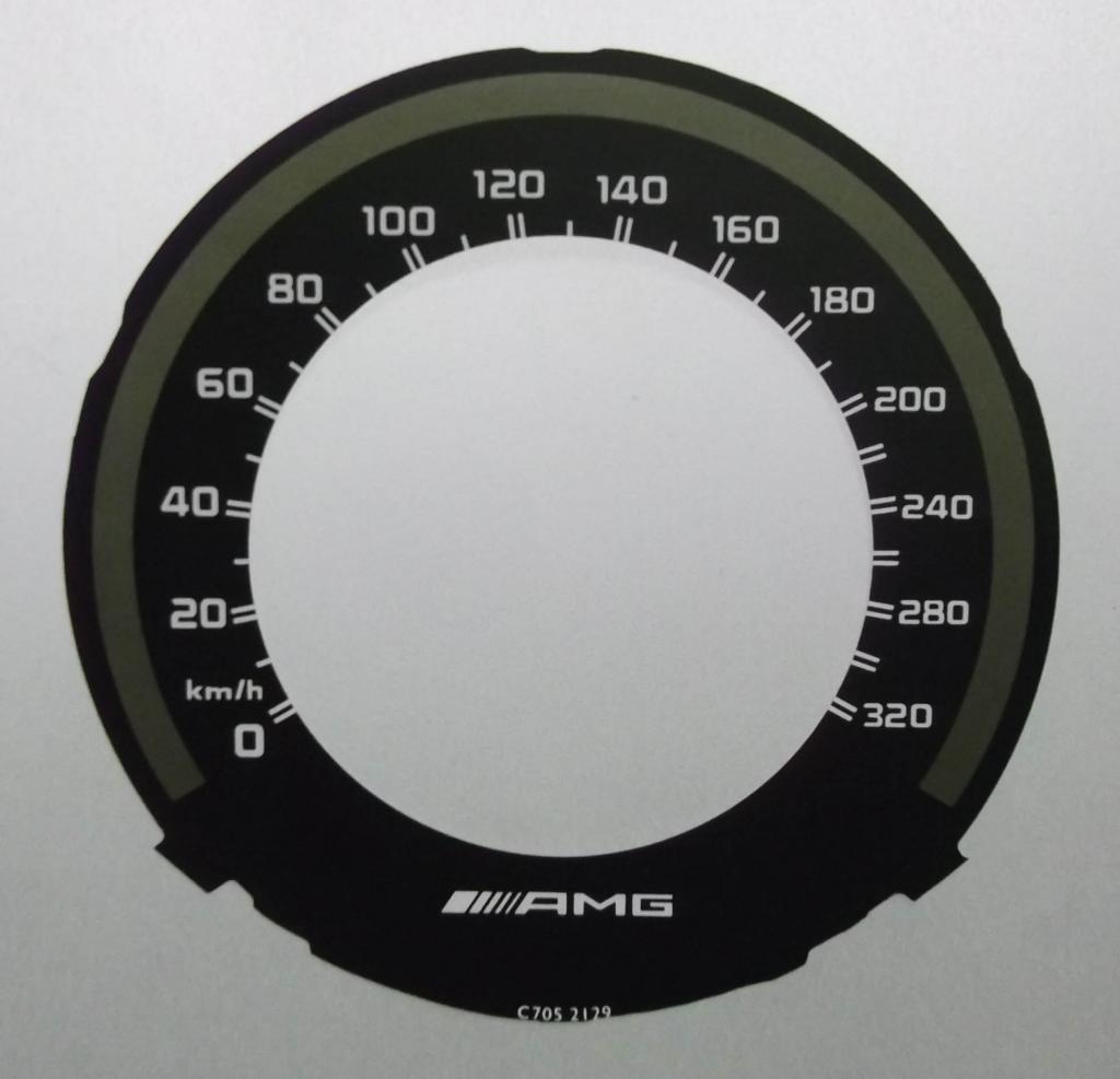 Lockwood Mercedes C / E-Class AMG KMH BLACK Dial Conversion Kit C705