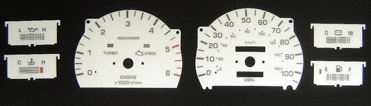 Lockwood Toyota Surf 100MPH with Turbo & Engine Check Light WHITE Dial Kit 400G1
