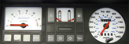 Lockwood Ford Fiesta Mk2 1983-1989 RED (ST) Dial Kit 400Z