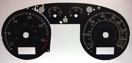Lockwood VW Passat B5/B5.5 Diesel Full Computer Window BLACK Dial Conversion Kit