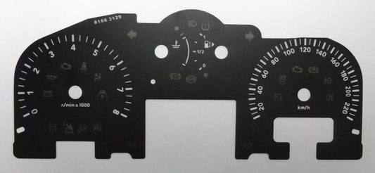 Lockwood Range Rover Sport Petrol KMH BLACK Dial Conversion Kit 8166B
